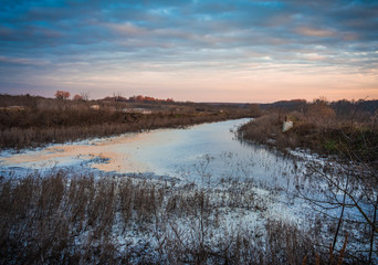 Fototapeta premium Faded nature in late summer and autumn