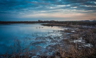 Faded nature in late summer and autumn
