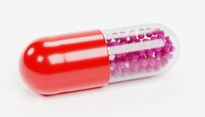 Realistic 3D Render of Pill (Medicine)