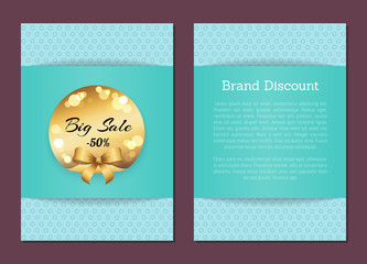 Brand Discount Sale Cover Front Back Golden Label