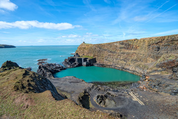 The Blue Poole at Abereiddy