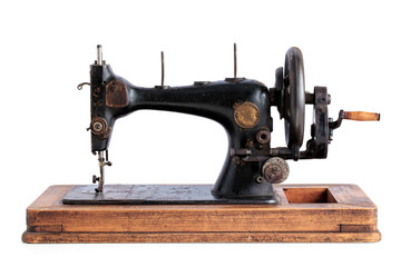 Ancient sewing machine.