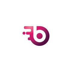 letter b tech logo tempate