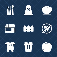 Premium set with fill icons. Such as healthy, clothing, kitchen, restaurant, kid, dinner, road, sport, meal, shirt, street, empty, clothes, transportation, customer, cart, white, dentist, health, bowl