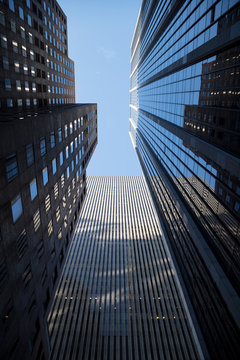 Skyscraper office buildings