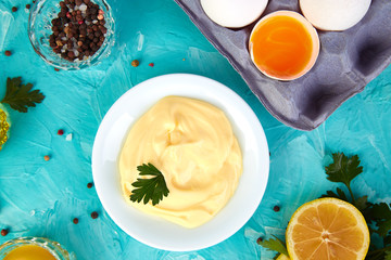 Homemade sauce Mayonnaise