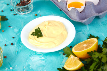 Homemade sauce Mayonnaise