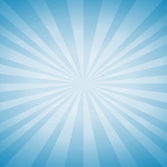 Abstract soft light Blue rays background. Vector