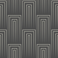 Seamless Vertical Line Pattern. Vector Black and White Striped Background