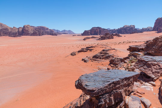 Wadi Rum desert landscape,Jordan