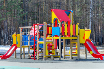 children's playground in the city park