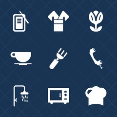 Premium set with fill icons. Such as spoon, fork, cappuccino, traditional, chinese, japanese, hat, kitchen, flower, asia, drink, communication, suzuri, dinner, knife, people, blossom, floral, china