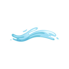 Blue water wave, abstract water symbol vector Illustration on a white background