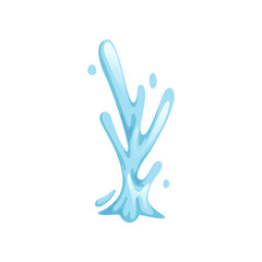 Fototapeta premium Blue water splash vector Illustration on a white background