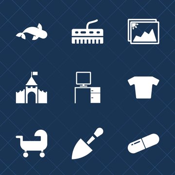 Premium set with fill icons. Such as fish, photo, office, white, castle, photography, musical, tower, fishing, black, medical, tool, carriage, shovel, kingdom, medieval, fashion, instrument, baby, old