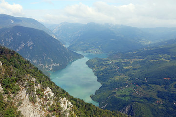 famous viewpoint Banjska stena Tara mountain Serbia summer season