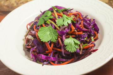 Carrot, Beet, Zucchini and cabbage spaghetti