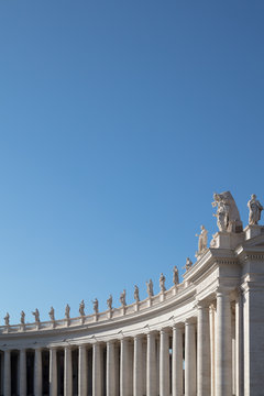 Colonnades at Piazza di San Pietro, Rome