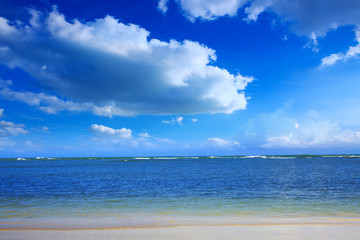 Tropical sea and blue sky.