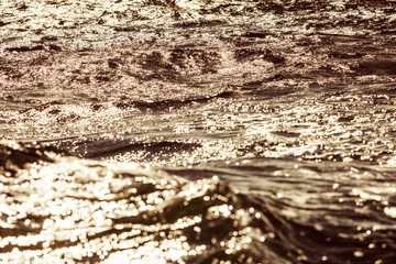 Baltic sea sunset horizon, water landscape