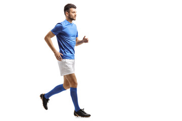 Soccer player running