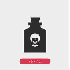 Poison vector icon