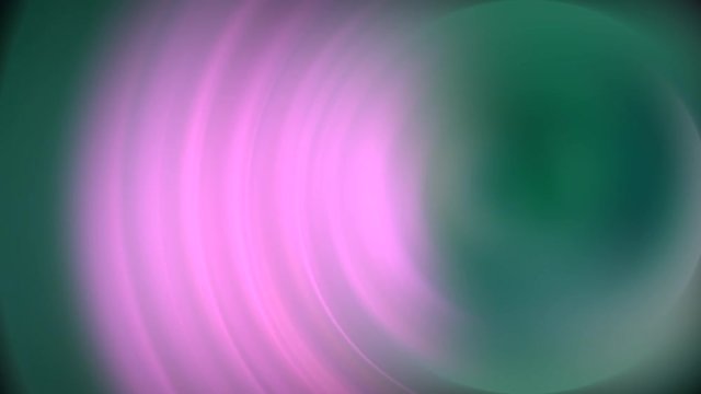 video en fondo verde azulado con espirales y movimiento redondo de c&iacute;rculos en rosa y blanco girando alrededor del fondo