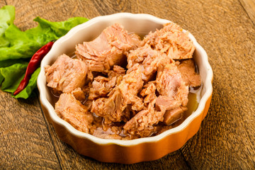 Canned tuna fish