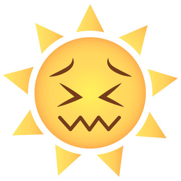 Sonne Emoji verzweifelt