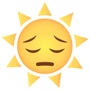 Sonne Emoji bedauernd