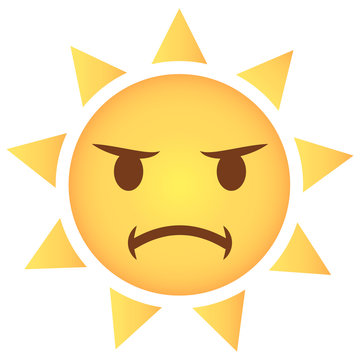 Sonne Emoji beleidigt