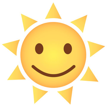 Sonne Emoji freuend