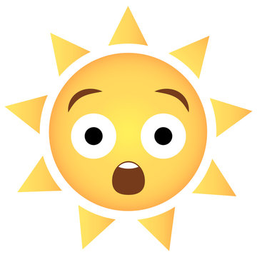 Sonne Emoji erstaunt