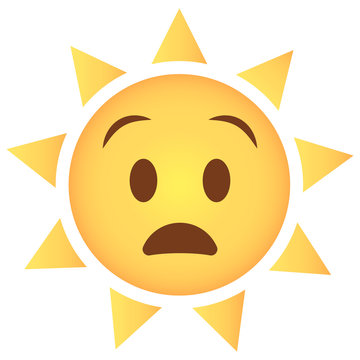 Sonne Emoji staunend