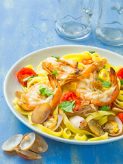 rustic italian seafood pasta