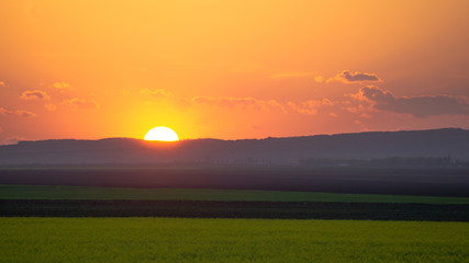 Fototapeta premium Countryside sunset