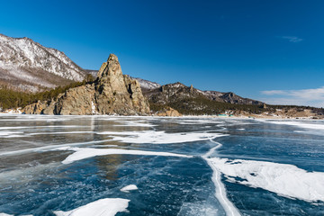 Zimowy Bajkał - obrazy, fototapety, plakaty