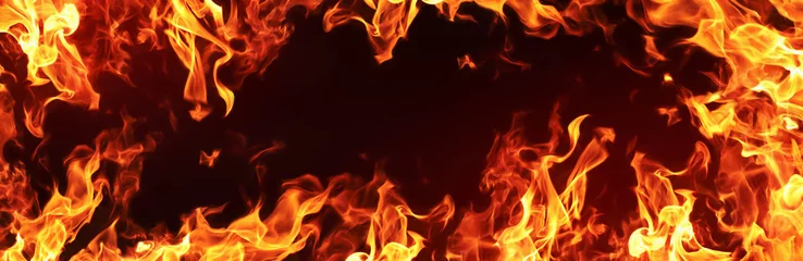 Photo sur Plexiglas Flamme Fond de flammes de feu