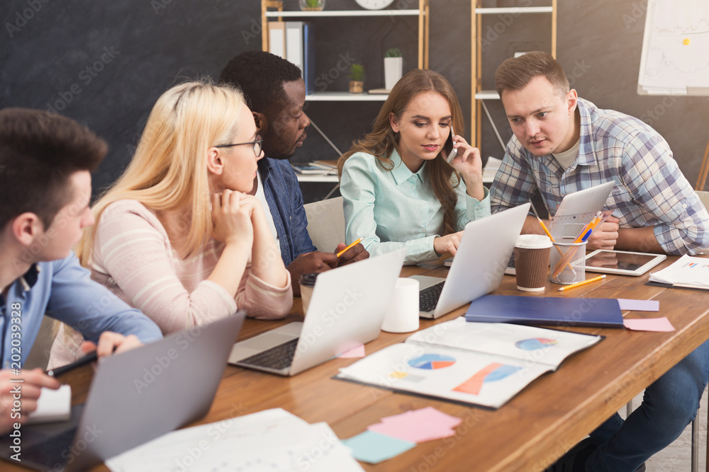 Poster Programmers working in software developing company