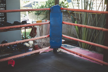 Ring of thai boxing outdoor