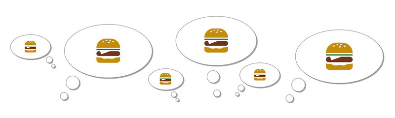 Gedankenblasen - Burger