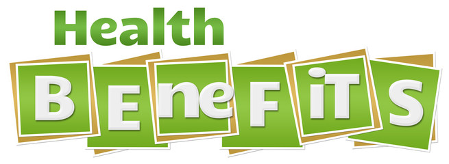 Health Benefits  Green Squares Text 