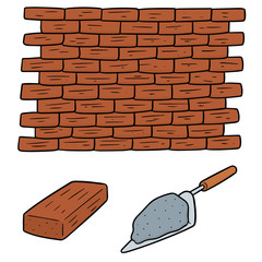 vector set of bricks