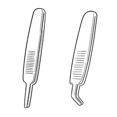 vector set of forceps