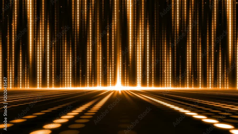 Aufkleber Futuristic abstract glittering colorful and elegance light dots pattern for stage show and video jockey background and screensaver