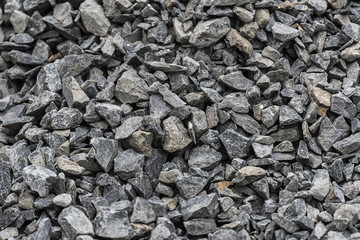 Stone, gravel at construction site in Addis Ababa, Ethiopia