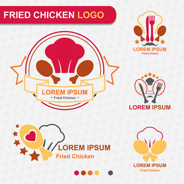 Fried Chicken Logo - Vector