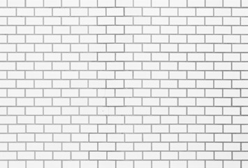 White brick wall background and pattern
