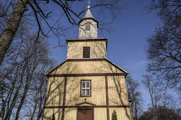 Old Lithuanian Wooden catholic Church.