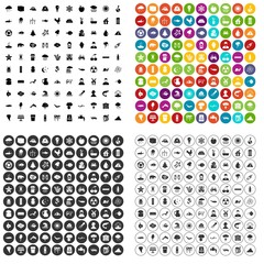 100 earth icons set vector in 4 variant for any web design isolated on white